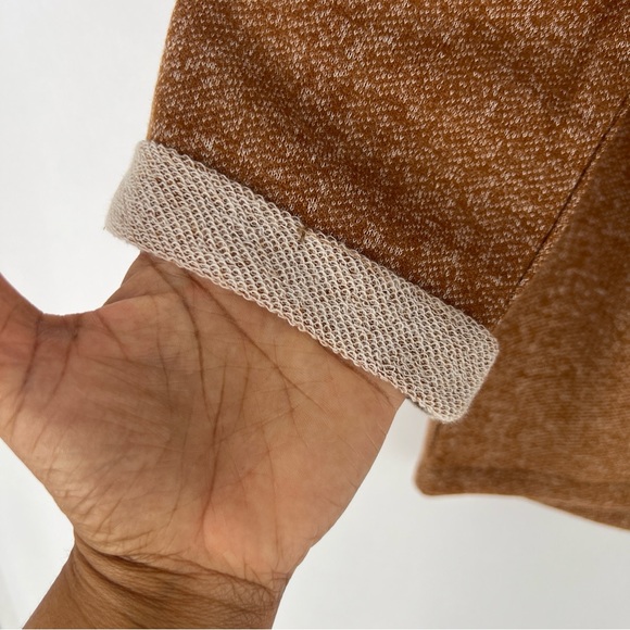 Daytrip Beaded Embellished Shoulders Heathered Knit 3/4 Sleeve Dolman Top L - Picture 5 of 12